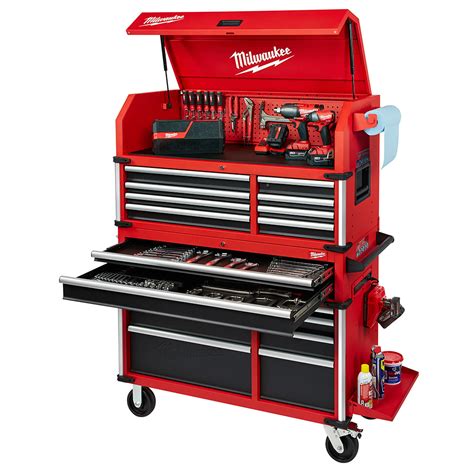 milwaukee 46 steel storage chest and cabinet|milwaukee tool chest drawer.